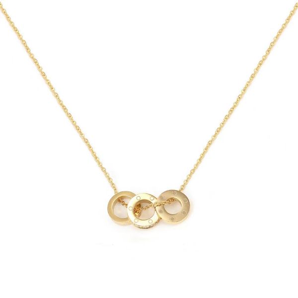 luxury brand designer pendant christmas gift plating gold necklaces stainless steel double circular chain necklace pendants necklace set zir, Silver
luxury brand designer pendant christmas gift plating gold necklaces stainless steel double circular chain necklace pendants necklace set zir, Silver