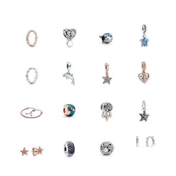 charms summer 925 sier ocean waves fish blue glass sea turtle dangle charm bracelet starfish earrings rose ring leather necklace dro dhxtb, Bronze;silver
charms summer 925 sier ocean waves fish blue glass sea turtle dangle charm bracelet starfish earrings rose ring leather necklace dro dhxtb, Bronze;silver
