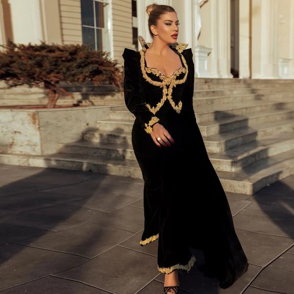 black velvet jumpsuit evening dresses gold lace appliques outfit for special occasion prom gown kafan pant style wear, Black;red
black velvet jumpsuit evening dresses gold lace appliques outfit for special occasion prom gown kafan pant style wear, Black;red