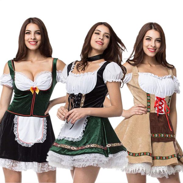 german oktoberfest theme costume halloween costumes new german beer girl dress plus size bar maid dresses women's cosplay clothing 5 st, Black;red
german oktoberfest theme costume halloween costumes new german beer girl dress plus size bar maid dresses women's cosplay clothing 5 st, Black;red