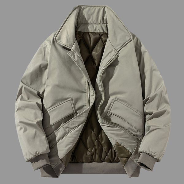 men's down parkas winter thick warm cotton oversize windbreaker baseball jacket male fashion streetwear outwear coats 221207, Black
men's down parkas winter thick warm cotton oversize windbreaker baseball jacket male fashion streetwear outwear coats 221207, Black