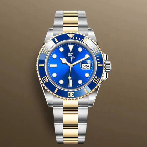mens watch blue ceramic bezel sapphire glass stainless steel glide lock men watches male wristwatches, Slivery;brown
mens watch blue ceramic bezel sapphire glass stainless steel glide lock men watches male wristwatches, Slivery;brown