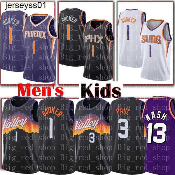 # devin 1 booker chris 3 paul jersey steve 13 nash retro mesh basketball jerseys s-xxl black purple white men kids, Black;red
# devin 1 booker chris 3 paul jersey steve 13 nash retro mesh basketball jerseys s-xxl black purple white men kids, Black;red