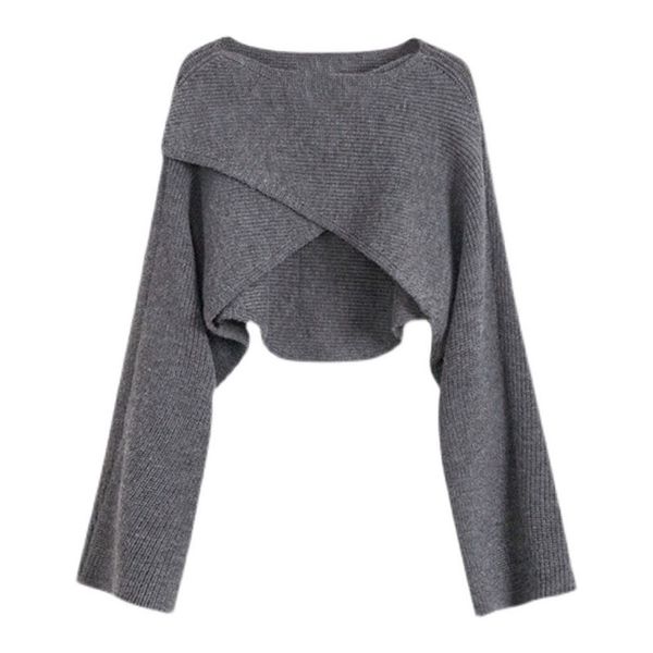 women s sweaters korean style knitted cropped loose pullover irregular overlapping autumn long sleeve women femme casual knitwear 221206, White;black
women s sweaters korean style knitted cropped loose pullover irregular overlapping autumn long sleeve women femme casual knitwear 221206, White;black