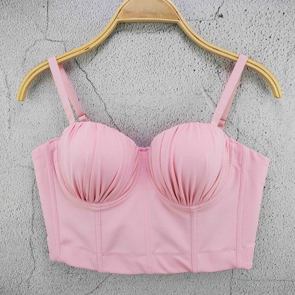 spring and summer new pure color knitted pleated chest cup small suspender youth elegant short vest elastic outer jacket women, White
spring and summer new pure color knitted pleated chest cup small suspender youth elegant short vest elastic outer jacket women, White