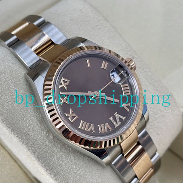 mp maker lady watch 278271 31mm dark brown roman dial rose gold stainless steel automatic mechanica sapphire simple atmosphere women wristwa, Slivery;brown
mp maker lady watch 278271 31mm dark brown roman dial rose gold stainless steel automatic mechanica sapphire simple atmosphere women wristwa, Slivery;brown