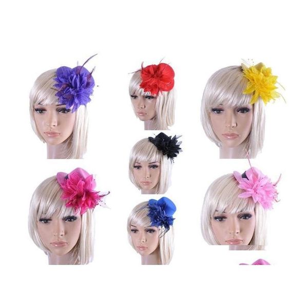 wedding hair jewelry 20pcs mixed colors ladys mini hat hair clip feather rose cap lace fascinator costume accessory the bride he dhcyv, Slivery;golden
wedding hair jewelry 20pcs mixed colors ladys mini hat hair clip feather rose cap lace fascinator costume accessory the bride he dhcyv, Slivery;golden
