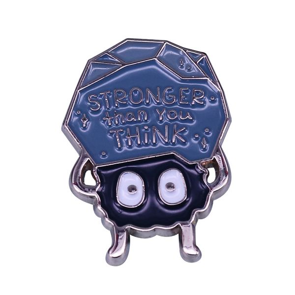 stronger soot sprite ghibli enamel pin cute anime motivational reminder to cheer you on, Blue
stronger soot sprite ghibli enamel pin cute anime motivational reminder to cheer you on, Blue