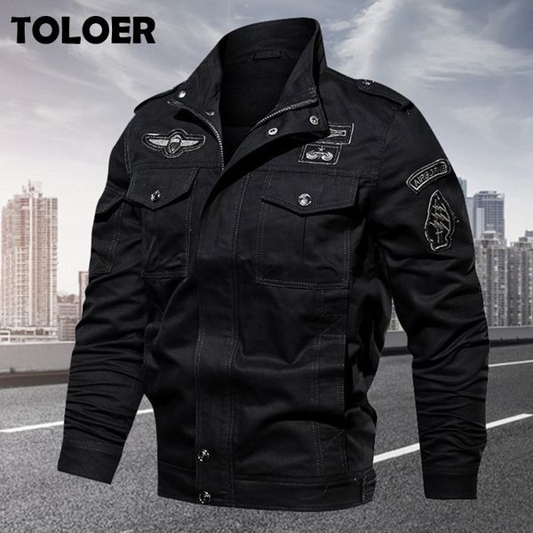 mens jackets vintage mens military bomber jackets cotton coat autumn winter men casual thick zipper pilot jacket embroidery slim coat 6xl 22, Black;brown
mens jackets vintage mens military bomber jackets cotton coat autumn winter men casual thick zipper pilot jacket embroidery slim coat 6xl 22, Black;brown