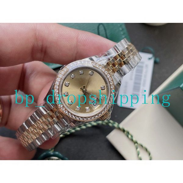 luxury women watches 28mm diamond table circle ady watch dress automatic mechanical all stainless steel two tone band wristwatches gift, Slivery;brown
luxury women watches 28mm diamond table circle ady watch dress automatic mechanical all stainless steel two tone band wristwatches gift, Slivery;brown