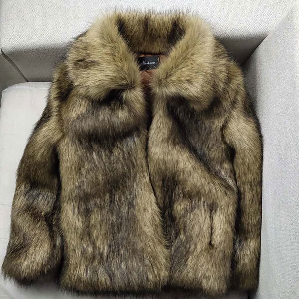 men's fur faux autumn winter fashion collar coats male thicken warm slim outwear men imitation mink jackets o409 221206, Black
men's fur faux autumn winter fashion collar coats male thicken warm slim outwear men imitation mink jackets o409 221206, Black