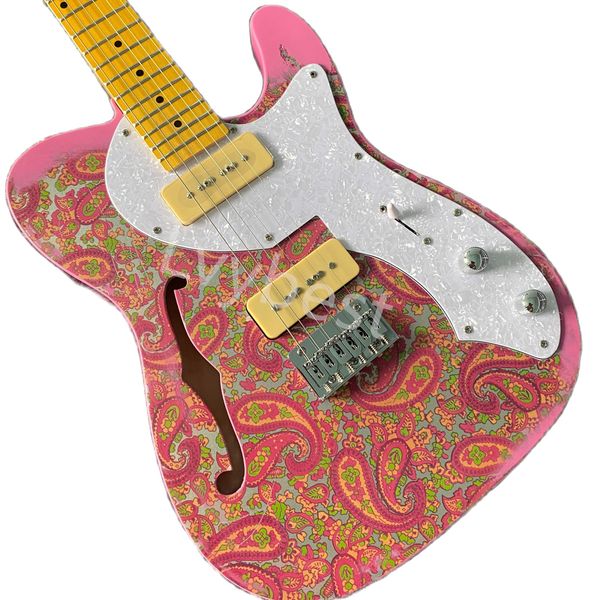 lvychina electric guitar tl paisley pink do the old one factory direct sales can be customized
lvychina electric guitar tl paisley pink do the old one factory direct sales can be customized