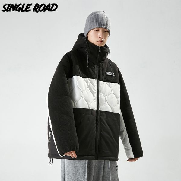 mens down parkas single road winter jacket men fleece patchwork hooded windbreaker cotton padded hip hop streetwear coat jackets 221207, Black
mens down parkas single road winter jacket men fleece patchwork hooded windbreaker cotton padded hip hop streetwear coat jackets 221207, Black