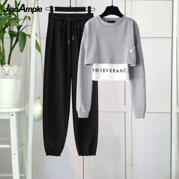 women s two piece pants tracksuit autumn suit korean fashion elegant short sweater trouser two piece set female sportwear 221206, White
women s two piece pants tracksuit autumn suit korean fashion elegant short sweater trouser two piece set female sportwear 221206, White