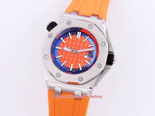 8 style mens watch elling 42mm royal diver 15710 15703 rubber bands designer watches stainless steel transparent mechanical automatic men�, Slivery;brown
8 style mens watch elling 42mm royal diver 15710 15703 rubber bands designer watches stainless steel transparent mechanical automatic men�, Slivery;brown