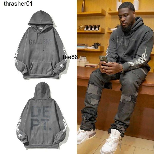 men's hoodies designer sweatshirts galery dept flame letter printing fleece men's fashion brand hoodie, Black
men's hoodies designer sweatshirts galery dept flame letter printing fleece men's fashion brand hoodie, Black