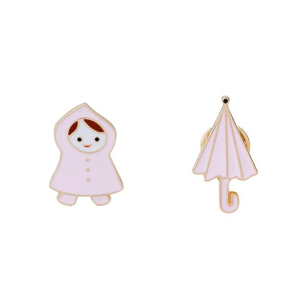 creative cartoon pink umbrella shaped brooches for women badge gold plated little girl in raincoat alloy pins ins student clothes accessorie, Gray
creative cartoon pink umbrella shaped brooches for women badge gold plated little girl in raincoat alloy pins ins student clothes accessorie, Gray