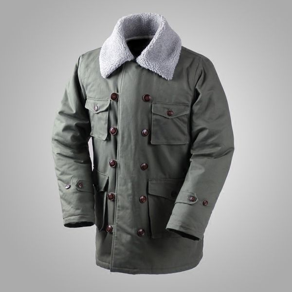 men's down parkas german connie major military jacket m1909 combat coat winter army outwear 221207, Black
men's down parkas german connie major military jacket m1909 combat coat winter army outwear 221207, Black