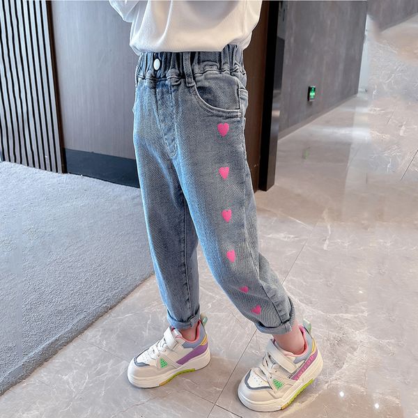 trousers princess jeans pants girls denim kids baby embroidered elastic waist childredn long pant for girl 2 8 years 221207, Blue
trousers princess jeans pants girls denim kids baby embroidered elastic waist childredn long pant for girl 2 8 years 221207, Blue