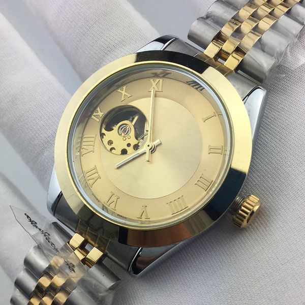 luxury men's mechanical watch waterproof glow-in-the-dark hollow dial fashion watches, Slivery;brown
luxury men's mechanical watch waterproof glow-in-the-dark hollow dial fashion watches, Slivery;brown
