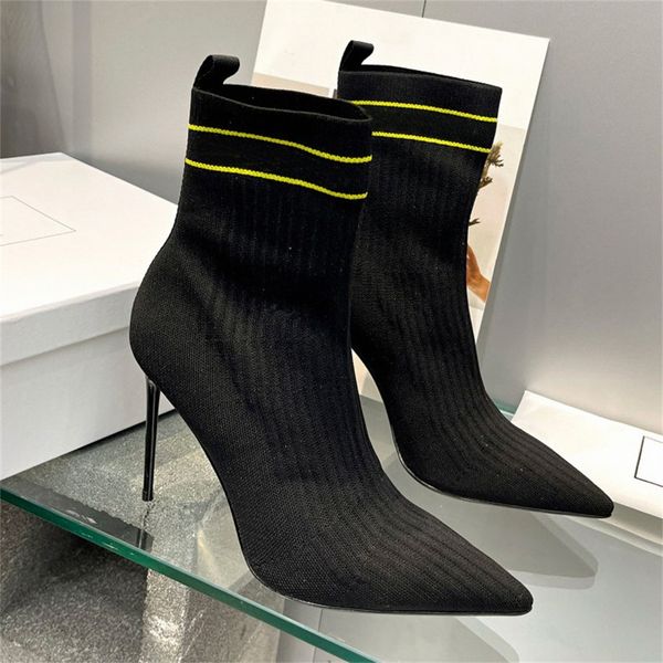 fashion womens skye boots sock shoes roni woman knit leather designer high heel boot 30u3#, Black
fashion womens skye boots sock shoes roni woman knit leather designer high heel boot 30u3#, Black