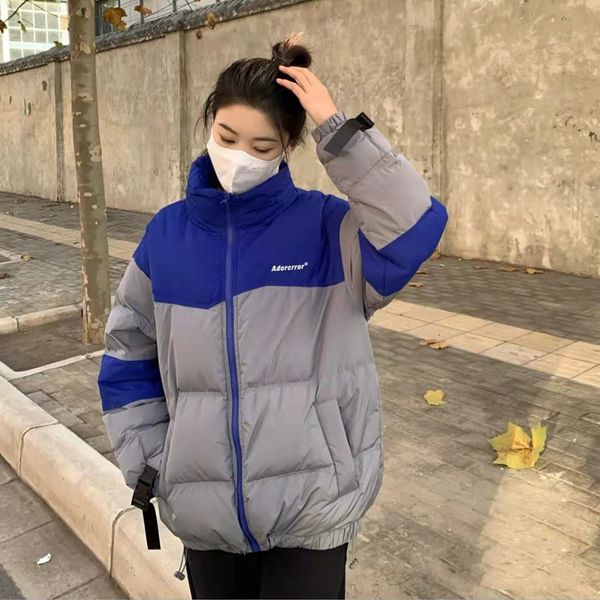 women's down parkas ader color contrast jacket white duck hooded thick coat loose casual couple's 221207, Black
women's down parkas ader color contrast jacket white duck hooded thick coat loose casual couple's 221207, Black