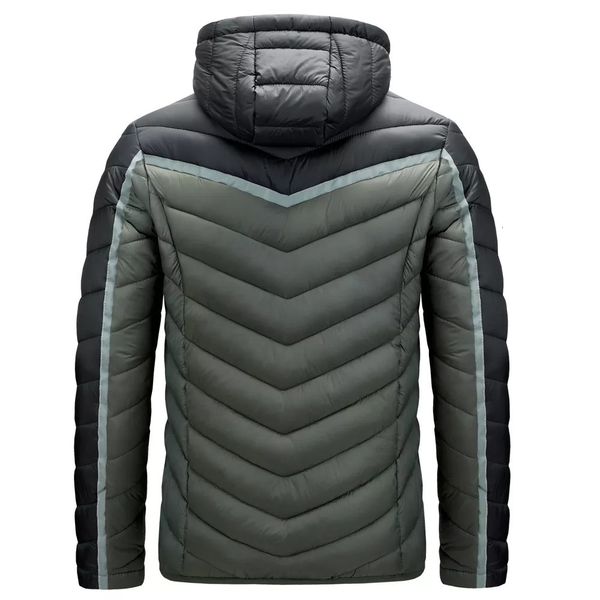 men's down parkas winter thick warm waterproof autumn fashion patchwork hooded coat brand outwear casual jacket 221207, Black
men's down parkas winter thick warm waterproof autumn fashion patchwork hooded coat brand outwear casual jacket 221207, Black