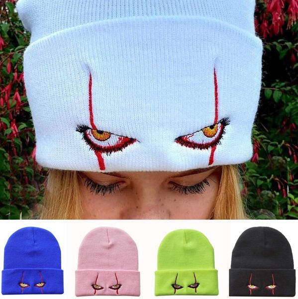 scary clown eyes beanies winter hats for women men teens hip hop horror fashion knitted solid color bonnets beanie hat, Blue;gray
scary clown eyes beanies winter hats for women men teens hip hop horror fashion knitted solid color bonnets beanie hat, Blue;gray