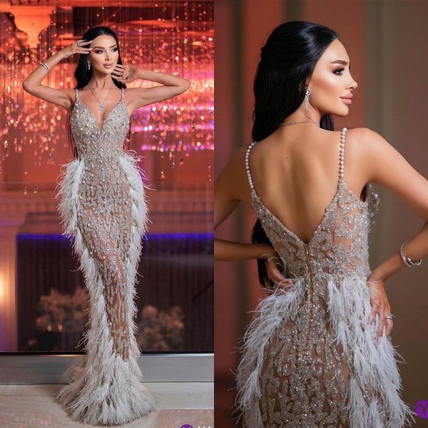 elegant prom dresses mermaid pearl shoulder strap sleeveless slim dress with applicant and big pearls feather floor length custom made eveni, Black
elegant prom dresses mermaid pearl shoulder strap sleeveless slim dress with applicant and big pearls feather floor length custom made eveni, Black