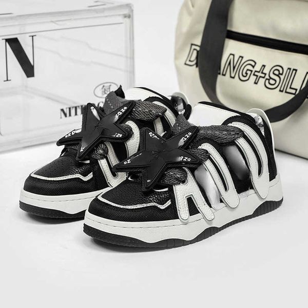 shoes for men and women niche design mocha cowhide lovers skateboard shoes can be used in high street, Black
shoes for men and women niche design mocha cowhide lovers skateboard shoes can be used in high street, Black