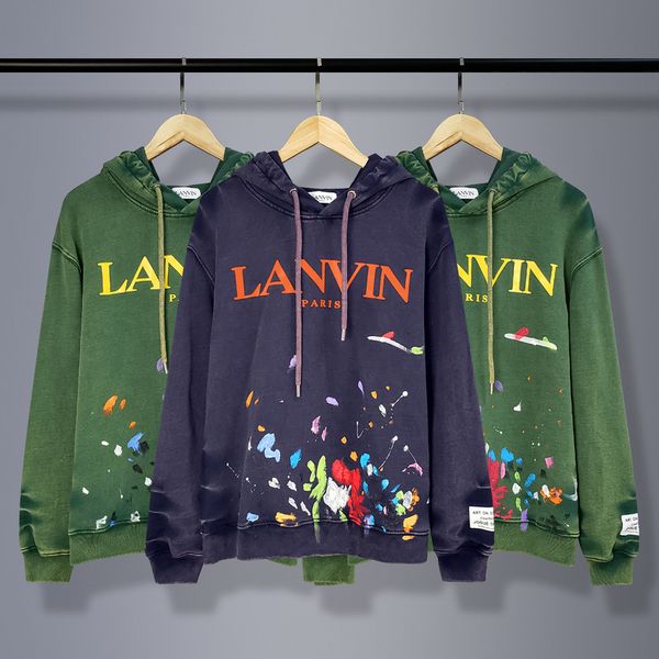 lanvin fashion brand mens washed hoodie couples high street letter print sweatshirts loose pullover sweater size s-xl, Black
lanvin fashion brand mens washed hoodie couples high street letter print sweatshirts loose pullover sweater size s-xl, Black