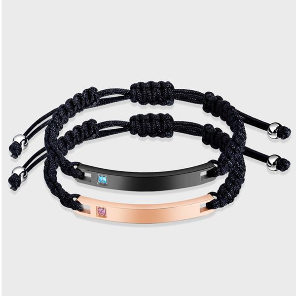 fashion design feeling curved card chain bracelet personality diy titanium smooth lovers bracelet, Black
fashion design feeling curved card chain bracelet personality diy titanium smooth lovers bracelet, Black