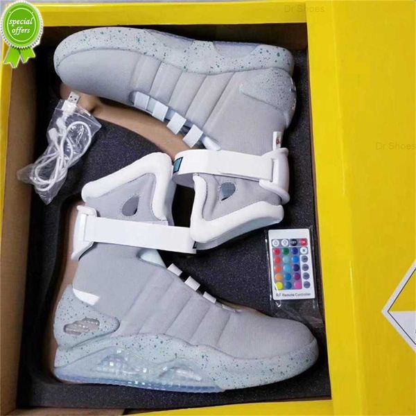 automatic laces air mag sneakers marty mcfly's led outdoor shoes man back to the future glow in the dark gray mcflys mags with box, Black
automatic laces air mag sneakers marty mcfly's led outdoor shoes man back to the future glow in the dark gray mcflys mags with box, Black