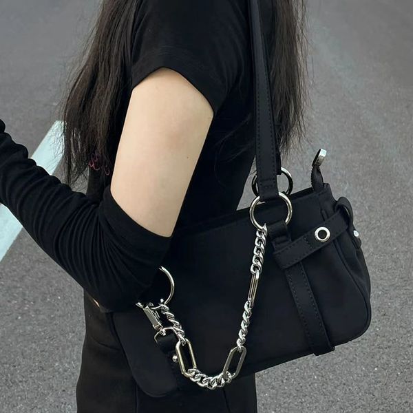 evening bags xiuya gothic handbags for women trendyol moto biker black underarm shoulder bag solid colour street lady bolso mujer 221208
evening bags xiuya gothic handbags for women trendyol moto biker black underarm shoulder bag solid colour street lady bolso mujer 221208