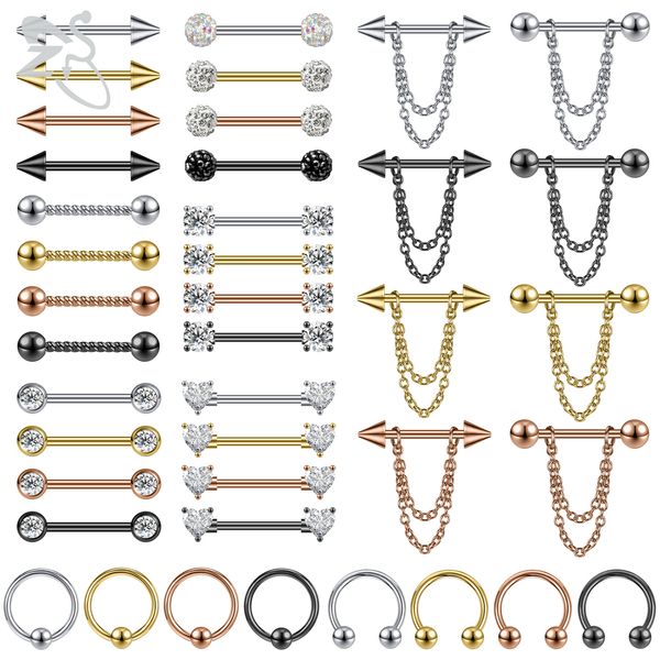 navel bell button rings zs 2 pcs heart crystal nipple piercings black rose gold color tassel drop stainless steel ring body piercing jewelry, Silver
navel bell button rings zs 2 pcs heart crystal nipple piercings black rose gold color tassel drop stainless steel ring body piercing jewelry, Silver