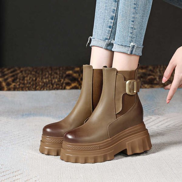 muffin thick soled short boots 2022 autumn winter new women's shoes 10cm wind martin boots tall slim casual versatile, Black
muffin thick soled short boots 2022 autumn winter new women's shoes 10cm wind martin boots tall slim casual versatile, Black