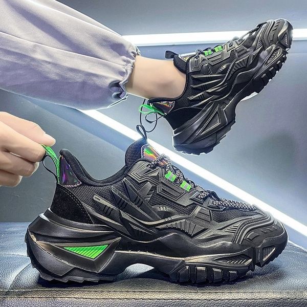 dress shoes four seasons men s trendy fashion platform trend retro reflective sneakers thick soled casual male vulcanized footwear 221207, Black
dress shoes four seasons men s trendy fashion platform trend retro reflective sneakers thick soled casual male vulcanized footwear 221207, Black