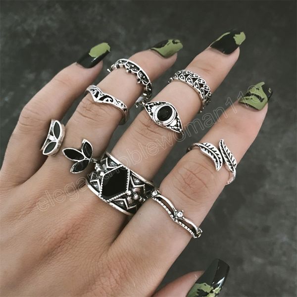 vintage metal multi element ring set for women men antique silver color finger rings gothic jewelry accessories
vintage metal multi element ring set for women men antique silver color finger rings gothic jewelry accessories