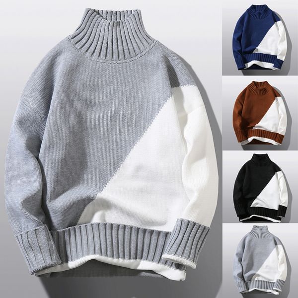 men's sweaters autumn and winter men's sweater color matching comfortable warm round neck long sleeve casual all match knitted 221, White;black
men's sweaters autumn and winter men's sweater color matching comfortable warm round neck long sleeve casual all match knitted 221, White;black