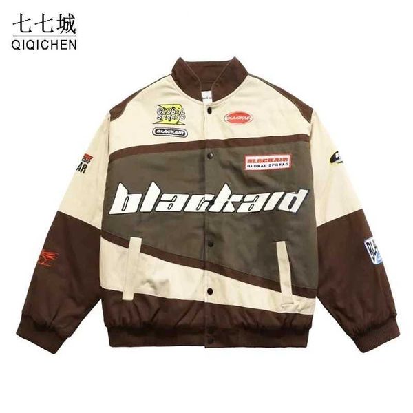 men's jackets mens racing baseball jackets letter embroidery street oversized cotton patchwork jacket women hiphop harajuku retro coat, Black;brown
men's jackets mens racing baseball jackets letter embroidery street oversized cotton patchwork jacket women hiphop harajuku retro coat, Black;brown