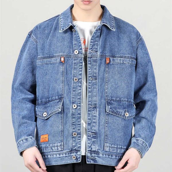 men's jackets yihanke denim jacket men's autumn lapel pilot coat men's multi-pocket loose wear-resistant solid color plus siz, Black;brown
men's jackets yihanke denim jacket men's autumn lapel pilot coat men's multi-pocket loose wear-resistant solid color plus siz, Black;brown