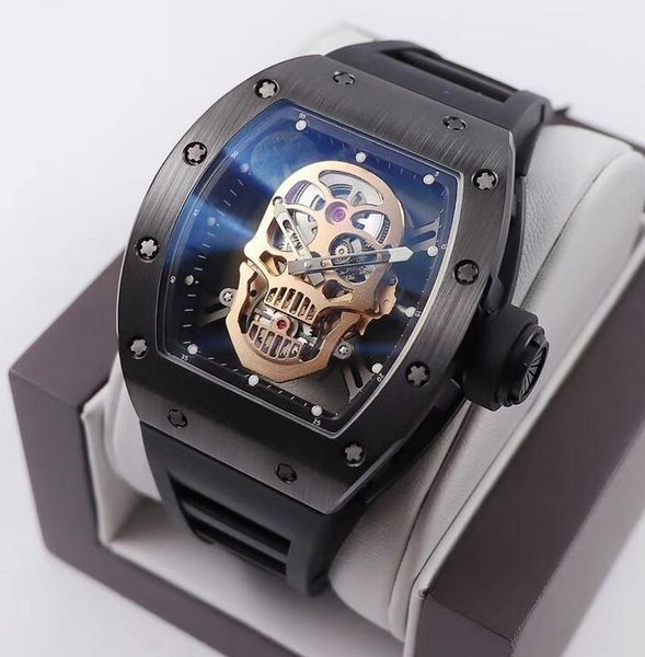 man watch stainless steel watchcase hardlex crystal hand-winding mechanical mens watches black dial rubber strap 003, Slivery;brown
man watch stainless steel watchcase hardlex crystal hand-winding mechanical mens watches black dial rubber strap 003, Slivery;brown