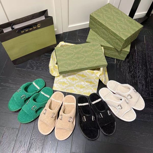 new fashionable women's slippers luxury designer sandals wool outdoor beach shoes warm flat bottom rubber jelly color letter metal spri, Black
new fashionable women's slippers luxury designer sandals wool outdoor beach shoes warm flat bottom rubber jelly color letter metal spri, Black