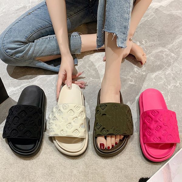 designers slippers calfskin women sandals pool pillow comfort sandal hook loop fastener mules slipper rubber flat slides, Black
designers slippers calfskin women sandals pool pillow comfort sandal hook loop fastener mules slipper rubber flat slides, Black