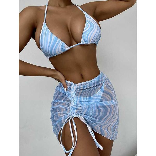 swim wear 2022 new striped print three pieces bikini set with beach skirt women swimsuit female halter bathing suit bikini micro t221208
swim wear 2022 new striped print three pieces bikini set with beach skirt women swimsuit female halter bathing suit bikini micro t221208
