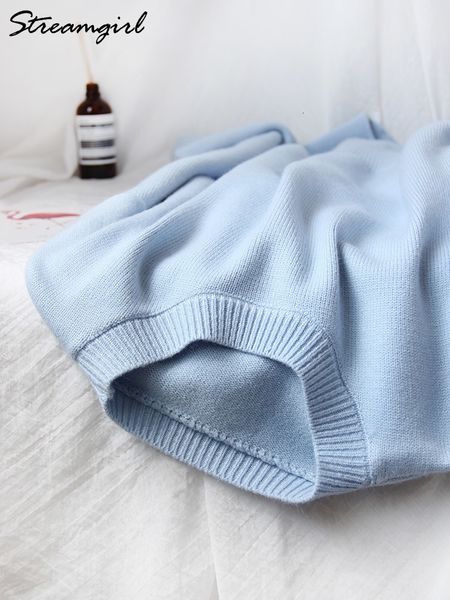 women's sweaters light blue oversized for fashion green loose casual autumn pullovers winter warm 221207, White;black
women's sweaters light blue oversized for fashion green loose casual autumn pullovers winter warm 221207, White;black