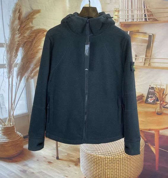 fashion brand stone mens hoodies jacket polar fleece suede armband compass casual hooded cardigan outer coats, Black;brown
fashion brand stone mens hoodies jacket polar fleece suede armband compass casual hooded cardigan outer coats, Black;brown