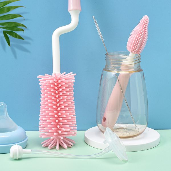 other baby feeding silicone bottle brush 360 degree rotation pacifier cup nipple cleaning brushes set handheld soft head food grade watering
other baby feeding silicone bottle brush 360 degree rotation pacifier cup nipple cleaning brushes set handheld soft head food grade watering
