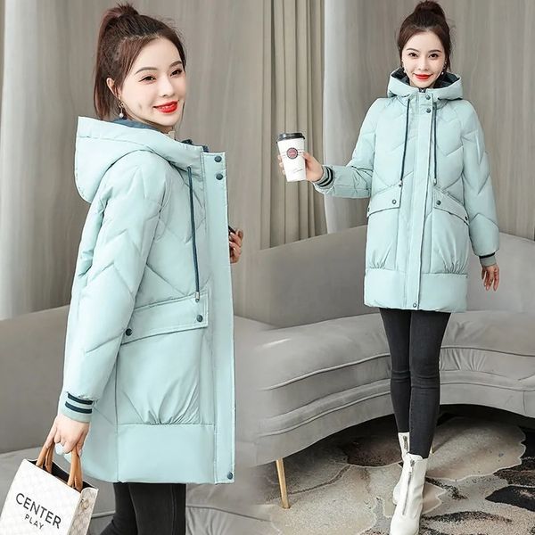 women s down parkas jacket winter parka cotton clothes s mid length korean loose warm thick hooded 221208, Black
women s down parkas jacket winter parka cotton clothes s mid length korean loose warm thick hooded 221208, Black