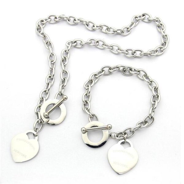 christmas 925 gift silver love tiffan necklace bracelet set wedding statement jewelry heart pendant necklaces bangle sets 2 in 1, Black
christmas 925 gift silver love tiffan necklace bracelet set wedding statement jewelry heart pendant necklaces bangle sets 2 in 1, Black